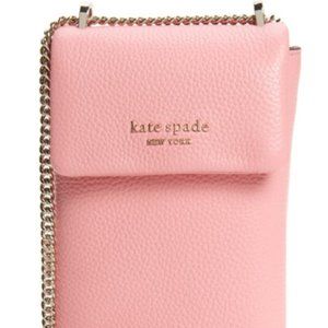 KATE SPADE Bradley North/South Leather Phone Crossbody-Rococo Pink - NWT